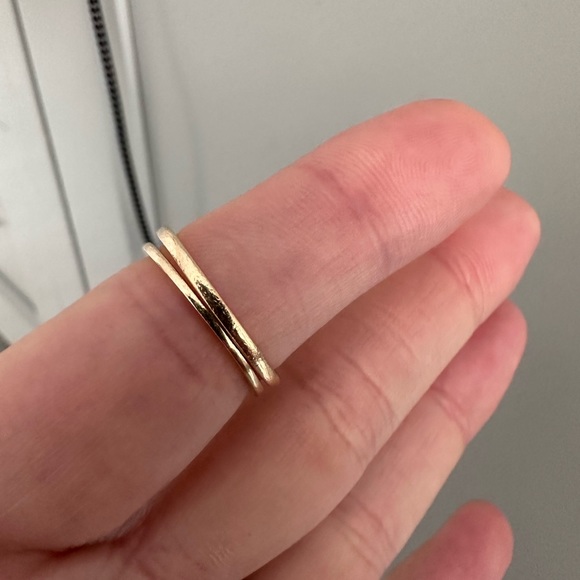 DANA REBECCA designs initial ring 14k yellow gold and diamond letter G - Picture 9 of 9